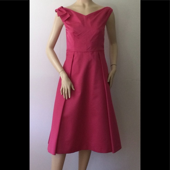 Prada Special Edition One Shoulder Bow, Fit&Flare Dress - Picture 2 of 13